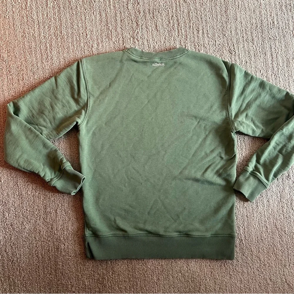 Allbirds Women’s Green Crewneck Sweatshirt Size Small | Sustainable - Picture 7 of 7